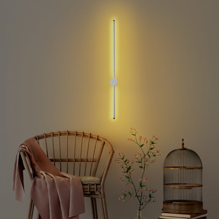 Opviq Sword - 13486 Lámpara de pared Blanca de Metal